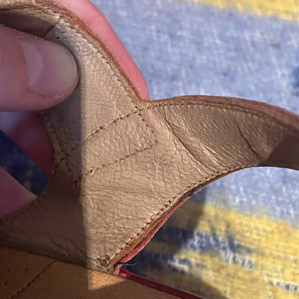 1950s red wedges / sandals! - Picture 9 of 11